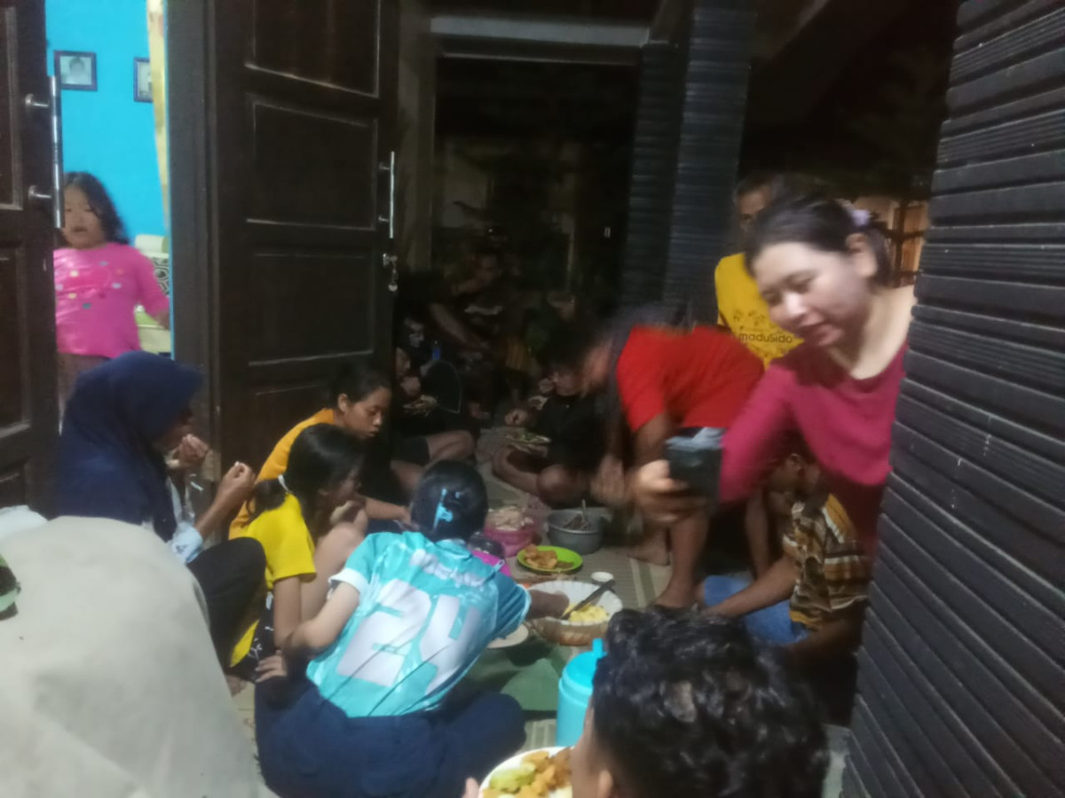 Makan bersama acara penutupan 17 an dusun jimat