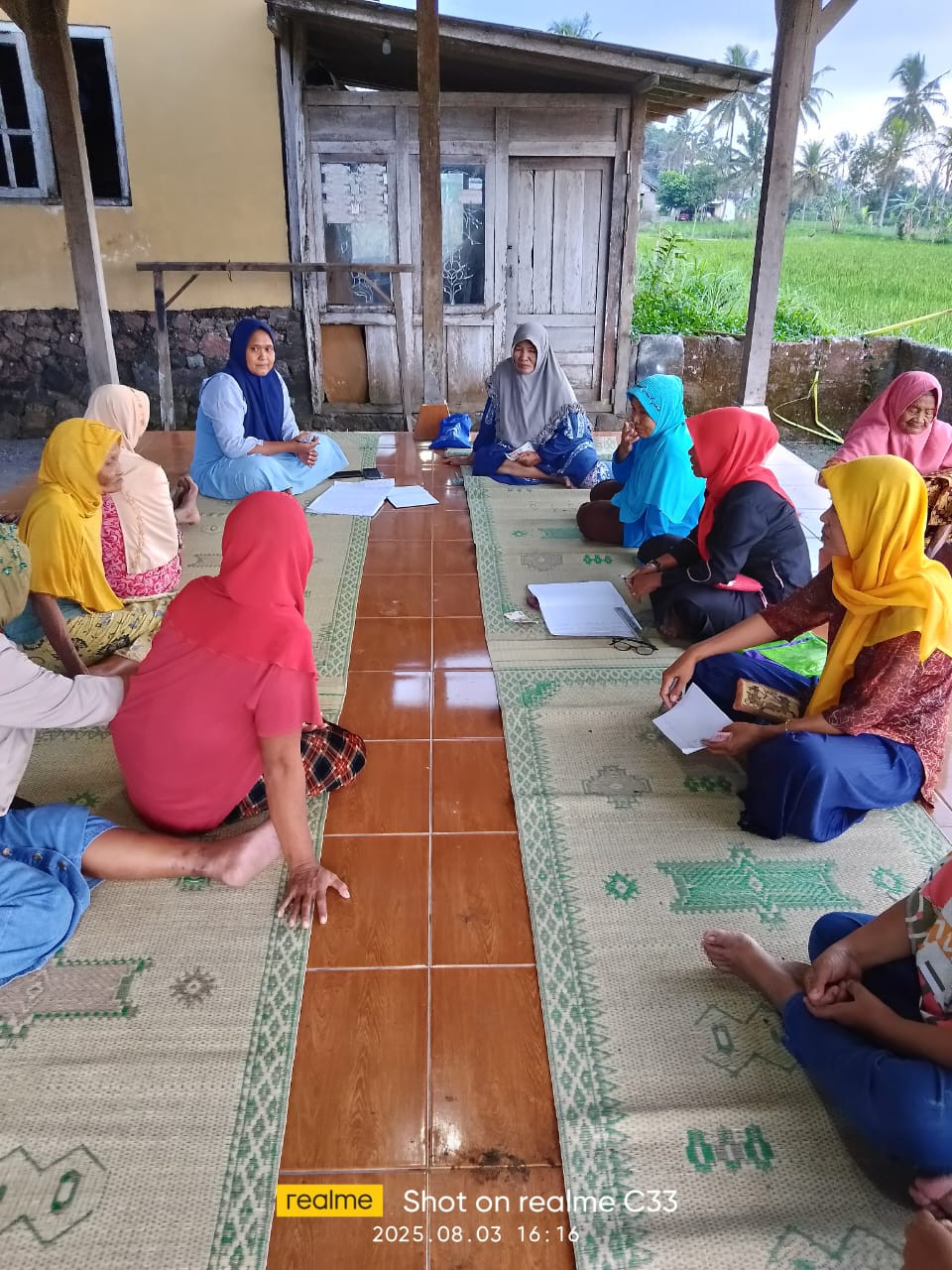 Pertemuan PKK Minggu Pahing ibu-ibu Blambangan,Widodomartani,Ngemplak,Sleman