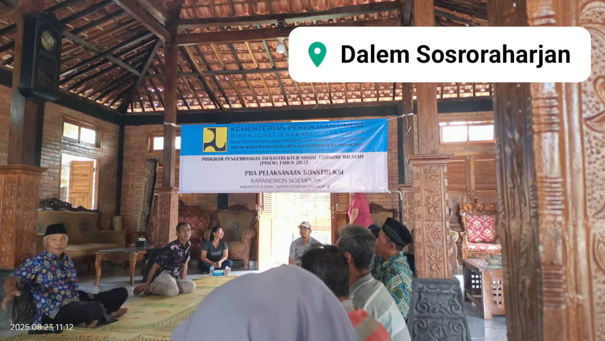 Pertemuan tindak lanjut kegiatan PISEW Kalurahan Widodomartani