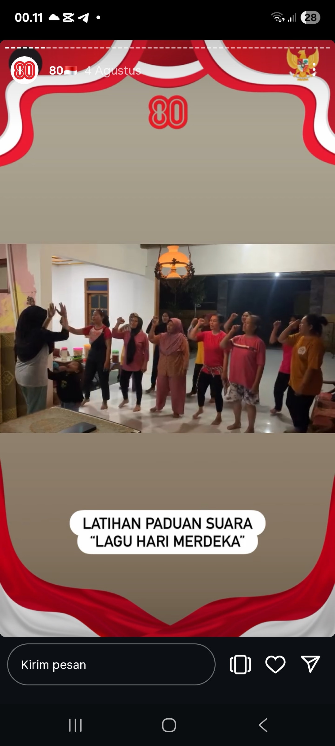 Persiapan acara Hut RI ke 80