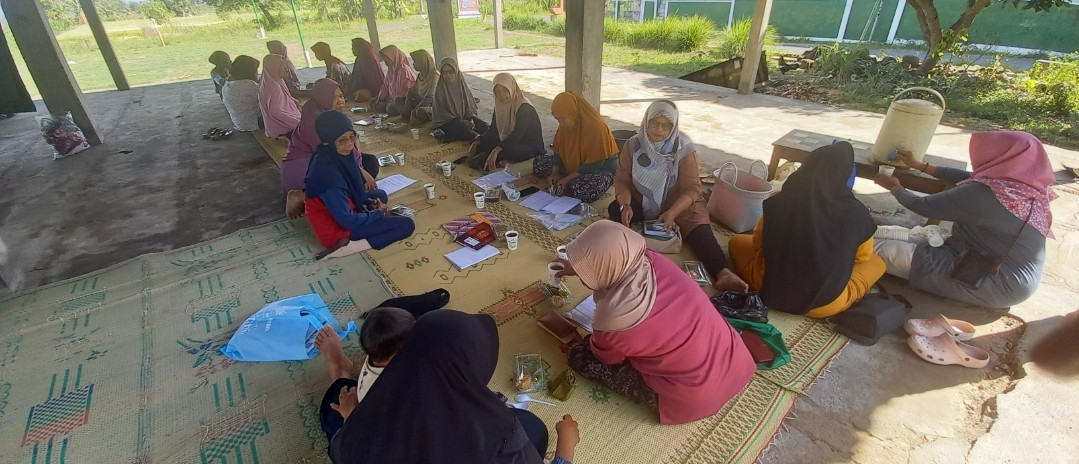 Pertemuan rutin KWT Mekar Lestari dusun Kwadungan