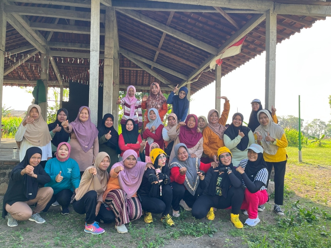 Senam sehat di dusun Kwadungan