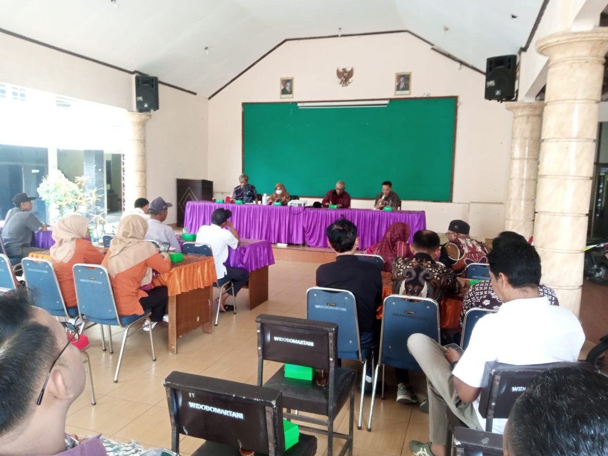 Rakor Dan Monev BKK Desa Mandiri pangan Lumbung Mataraman Kalurahan Widodomartani