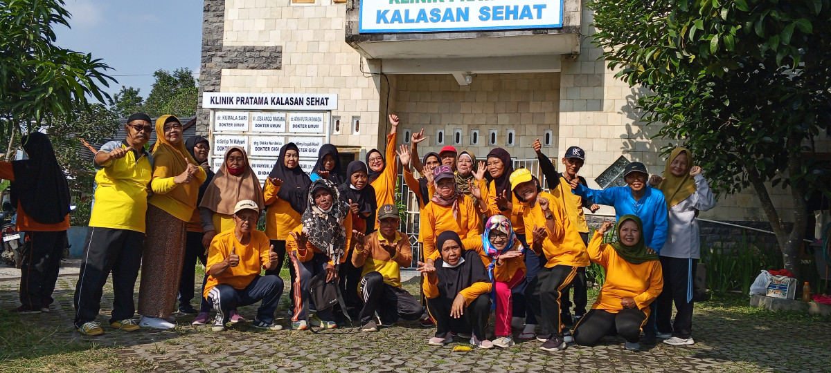 Instruktur senam prolanis klinik Pratama Kalasan sehat (Dalem)