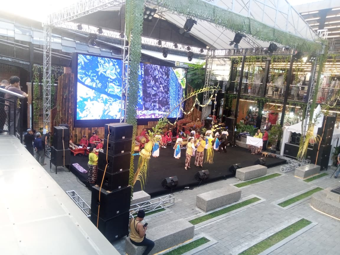 Perfome atau pementasan Desa Budaya Kalurahan Widodomartani