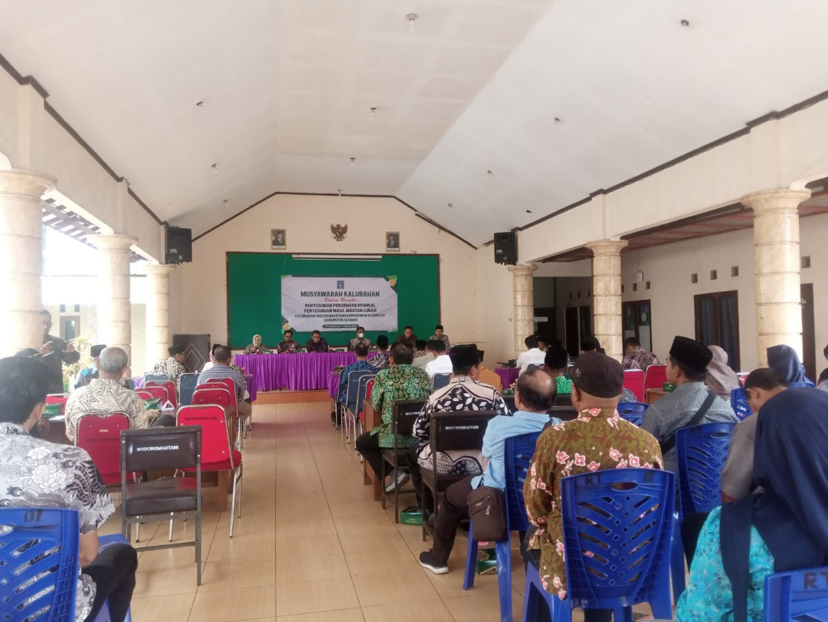 Musyawarah Kalurahan Penyusunan RPJM Perubahan Menyesuaikan Masa Jabatan Lurah Kalurahan Widodomartani