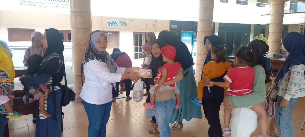 Penyampaian PMT Untuk Balita Kalurahan Widodomartani
