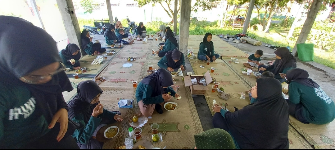 Sarspan bareng setelah senam sehat di dusun Kwadungan