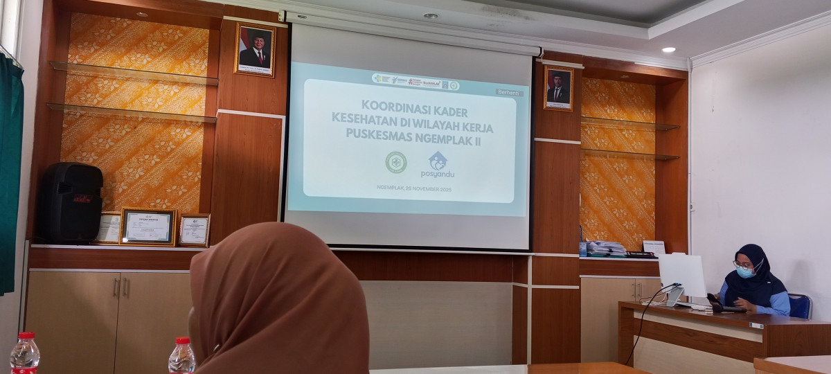 Kordinasi kader wilayah kerja puskesmas Ngemplak 2 (Dalem)