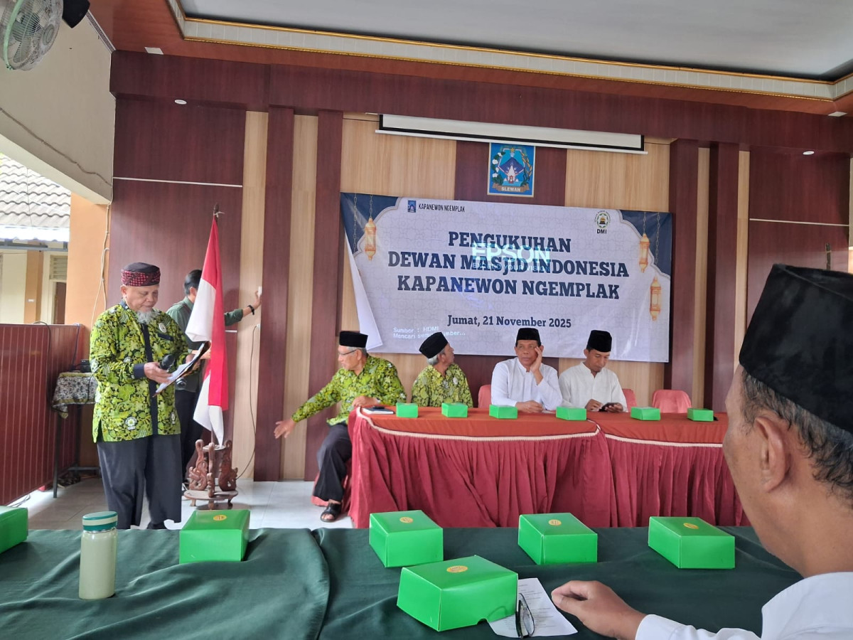 Pengukuhan Dewan Masjid Indonesia Kapanewon Ngemplak kalurahan Widodomartani