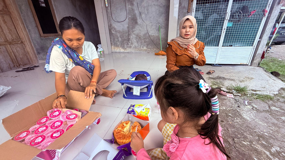 Kunjungan ibu nifas didusun kemasan