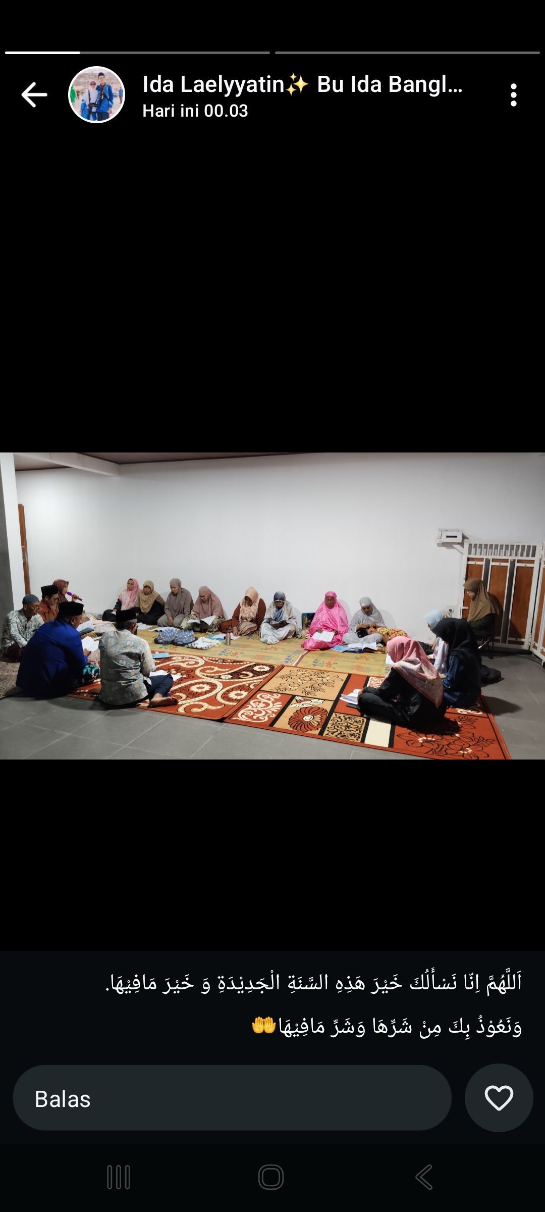 Pengajian rutin malam senin Jamah Masjid Alhuda Banglen