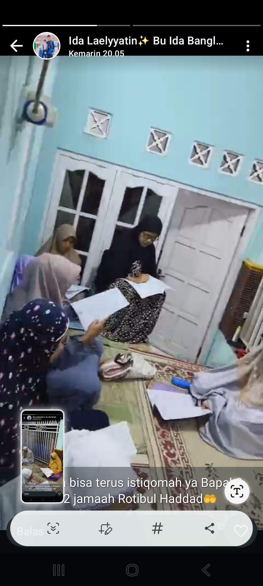 Pengajian rotibul Hadid Dusun Banglen