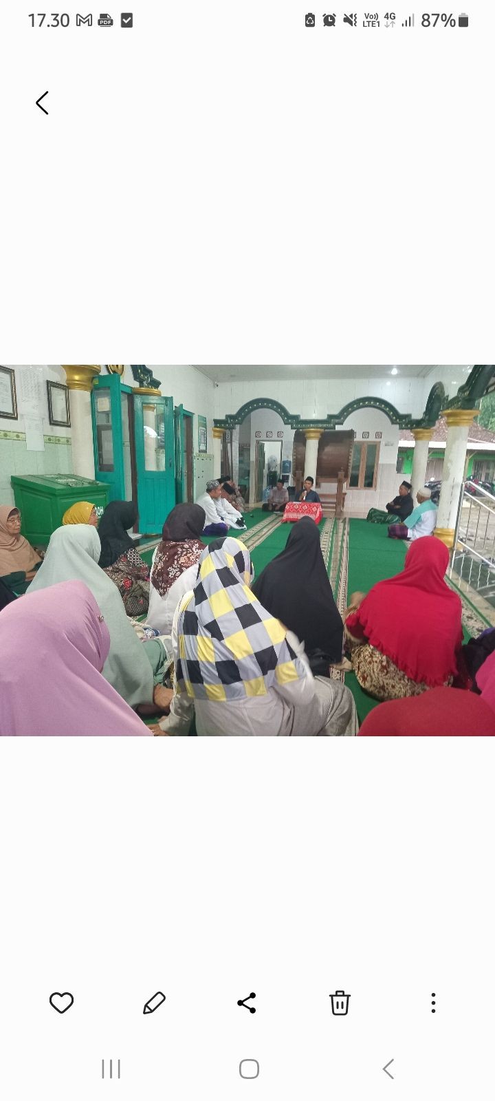 Pengajian Menjelang buka puasa Pucangan