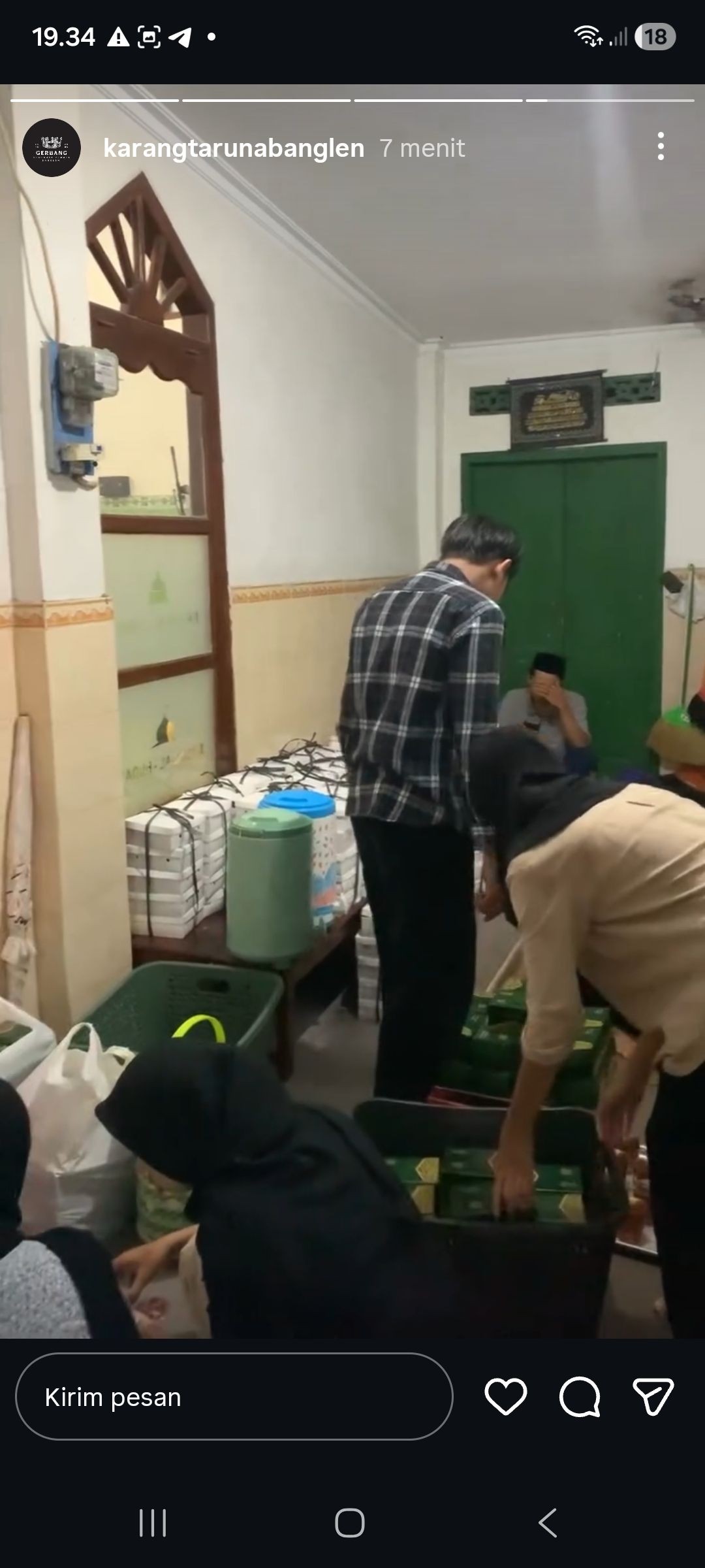 Buka puasa bersama warga dusun Banglen