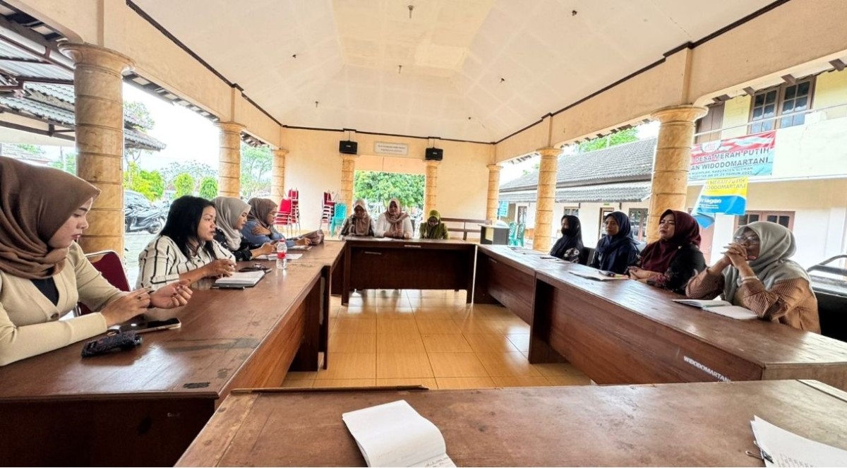 Pertemuan PKK kalurahan Widodomartani