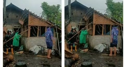 Kerja bakti bedah rumah ( ngalian )