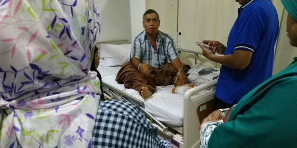 Kondisi Bapak Kuadi yang dirawat di RS Heermina