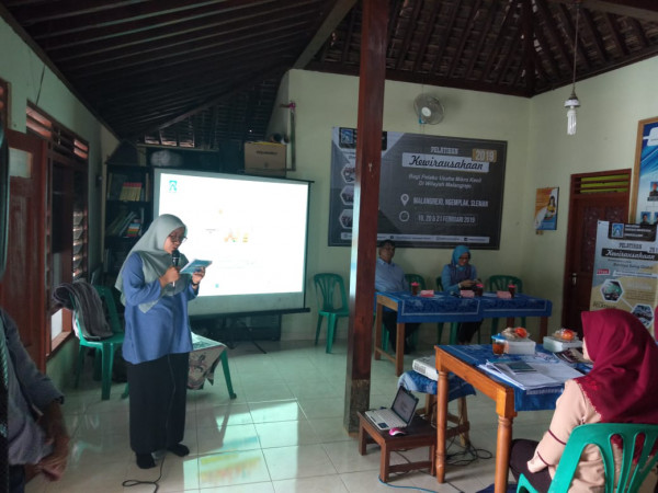 PEMBUKAAN PELAKSANAAN PELATIHAN UMKM