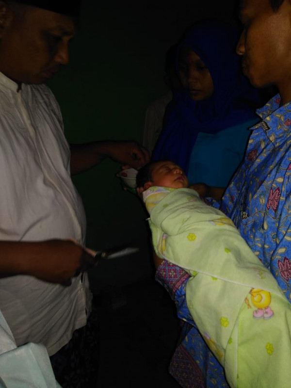 Walimatul Aqiqah di rumah H Sukarman RT 02