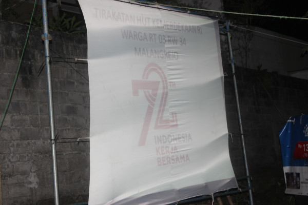 Saat persiapan acara