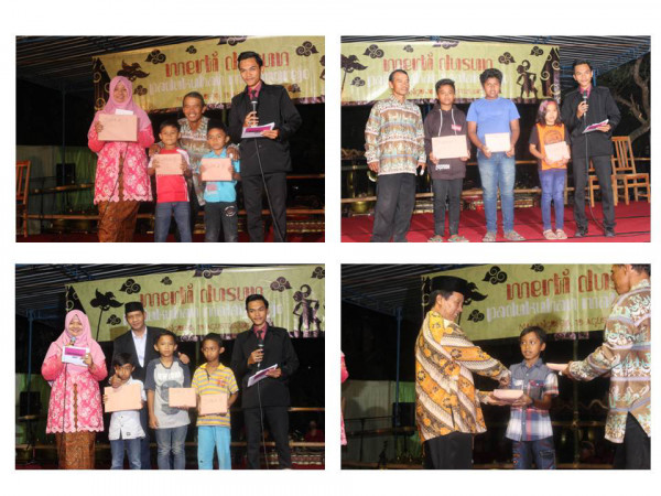 Sebagian acara pembagian hadiah lomba