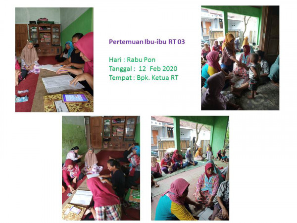 Pertemuan Rutin Rebo Pon Ibu2 RT 03