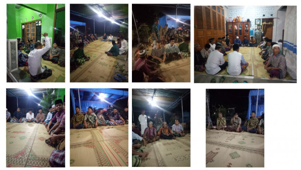 Sebagian besar warga nampak hadir mengikuti acara