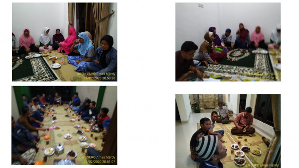 Sebagian besar warga nampak hadir mengikuti acara kumpulan