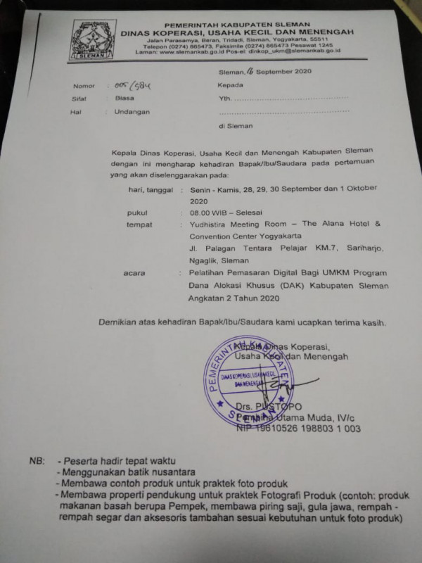 Pelatihan pemasaran digital bagi UMKM