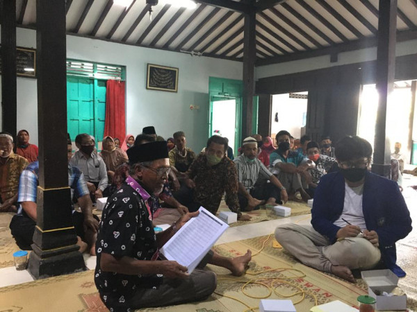 Sosialisasi sekaligus penerimaan kartu tani Sedyo Karyo Makmur 