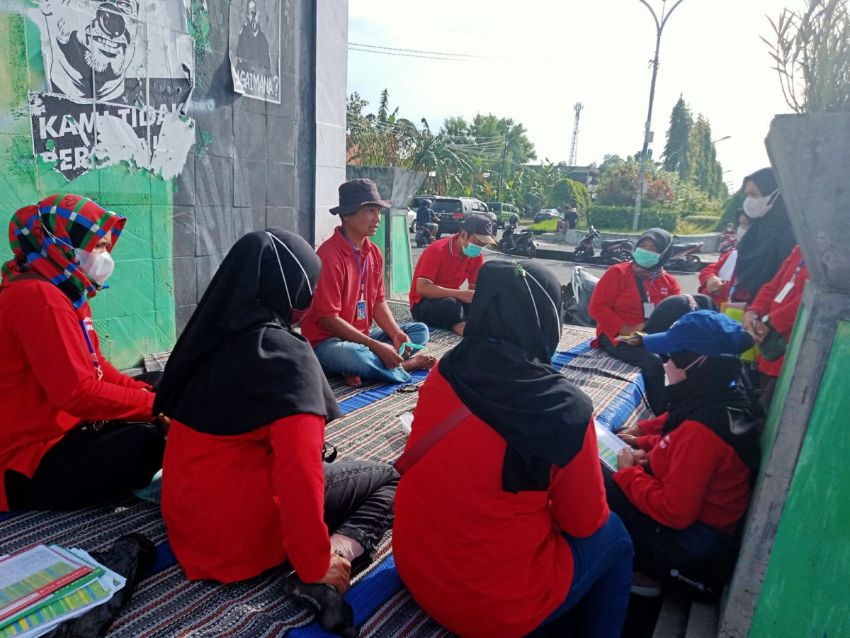 Koordinasi dan pengabsenan anggota sunmor rutin minggu pagi