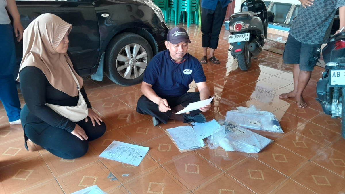 Pengiriman Logistik Pemilu di TPS 7 padukuhan Saren