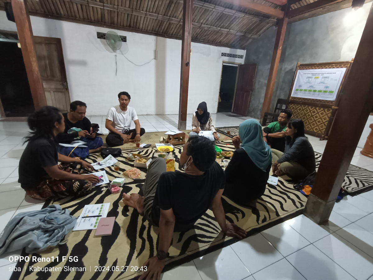 Kegiatan Rapat desa wisata gebang park gebang jetis