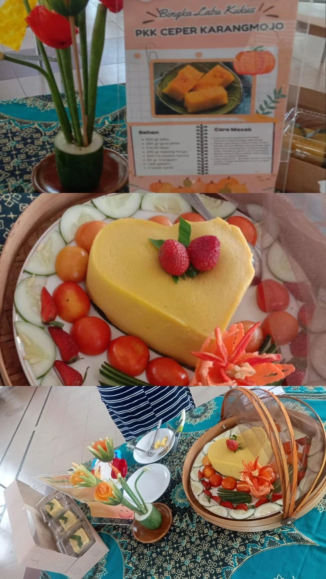 Keikutsertaan PKK Ceper dalam lomba Pengolahan bahan dasar Labu di Kalurahan Wedomartani