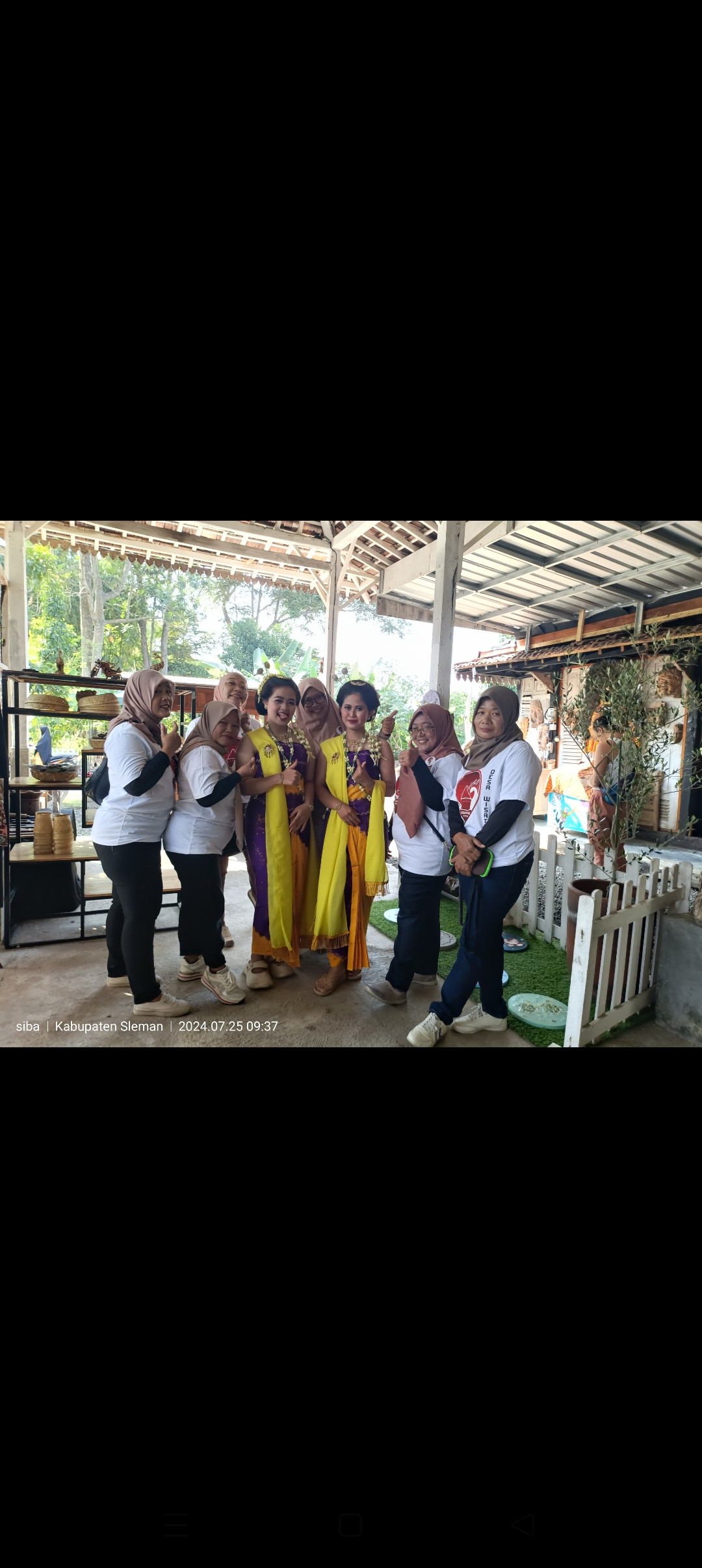 Penyambutan tamu dr jepang kunjungan ke candi gebang