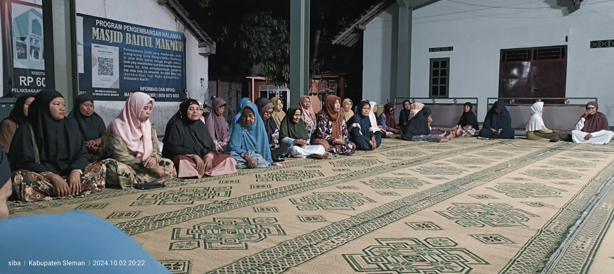 Kegiatan pengajian rutin malam kamis di jetis