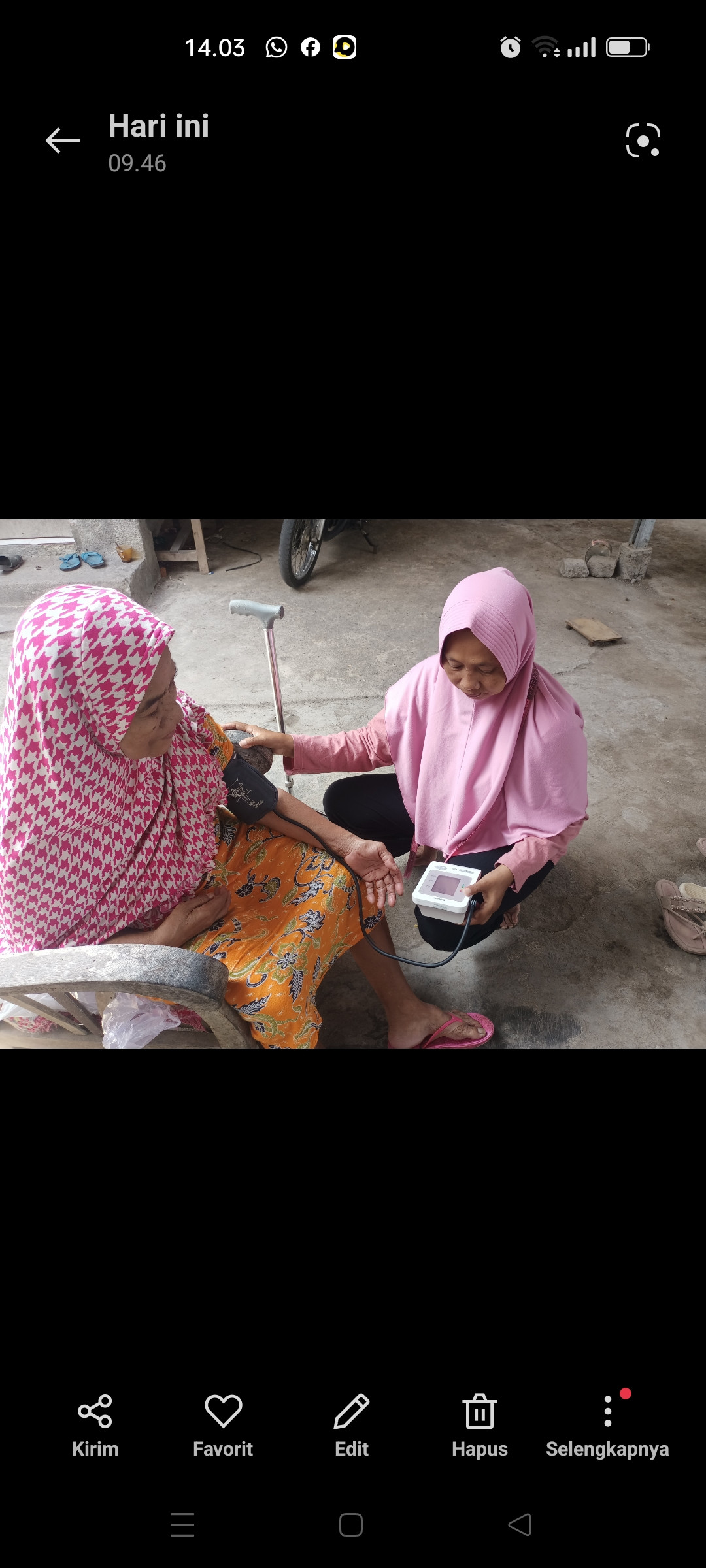 Kunjungan ke rumah lansia ibu mujirah terung padukuhan krandon