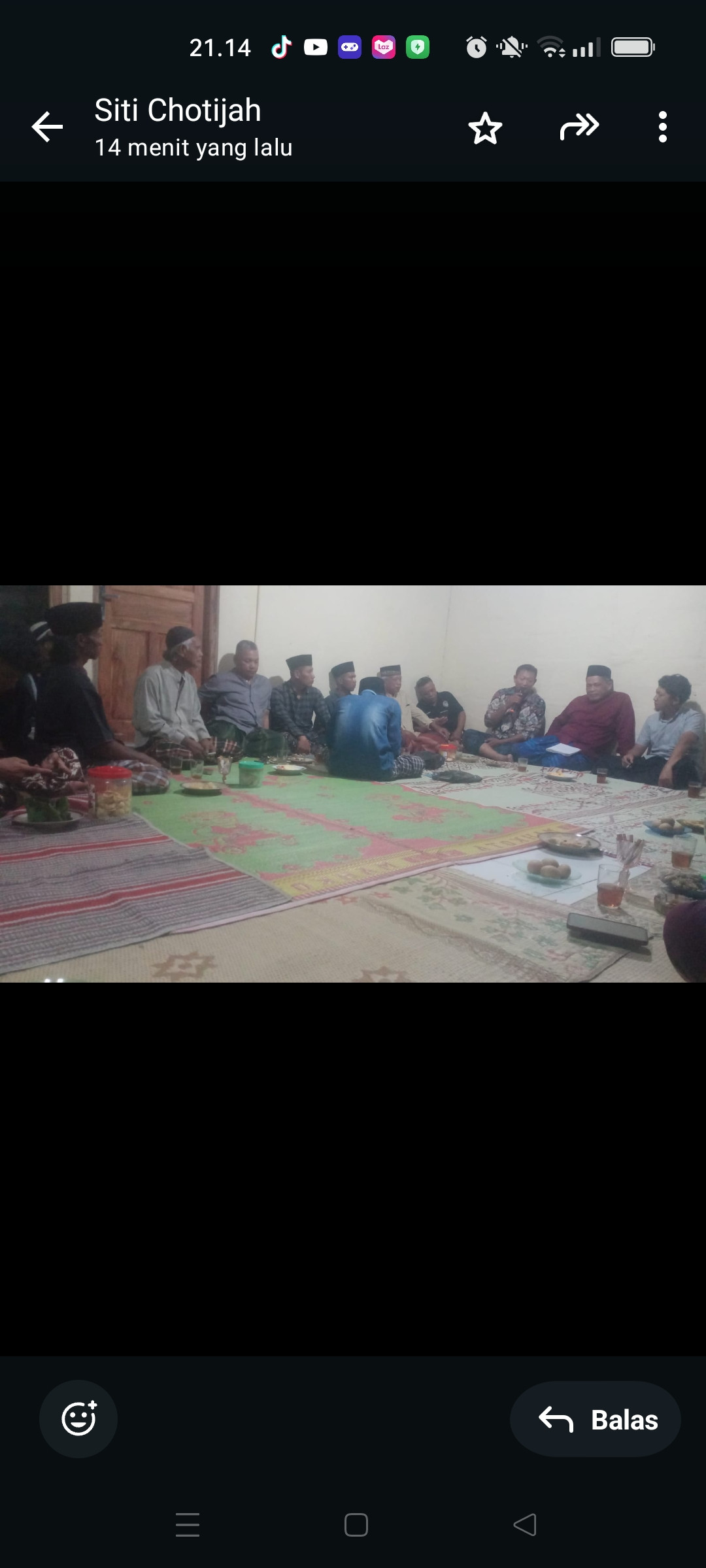 Rapat membahas tentang pelaksanaan pernikahan anak dari bpk Usman krandon padukuhan krandon