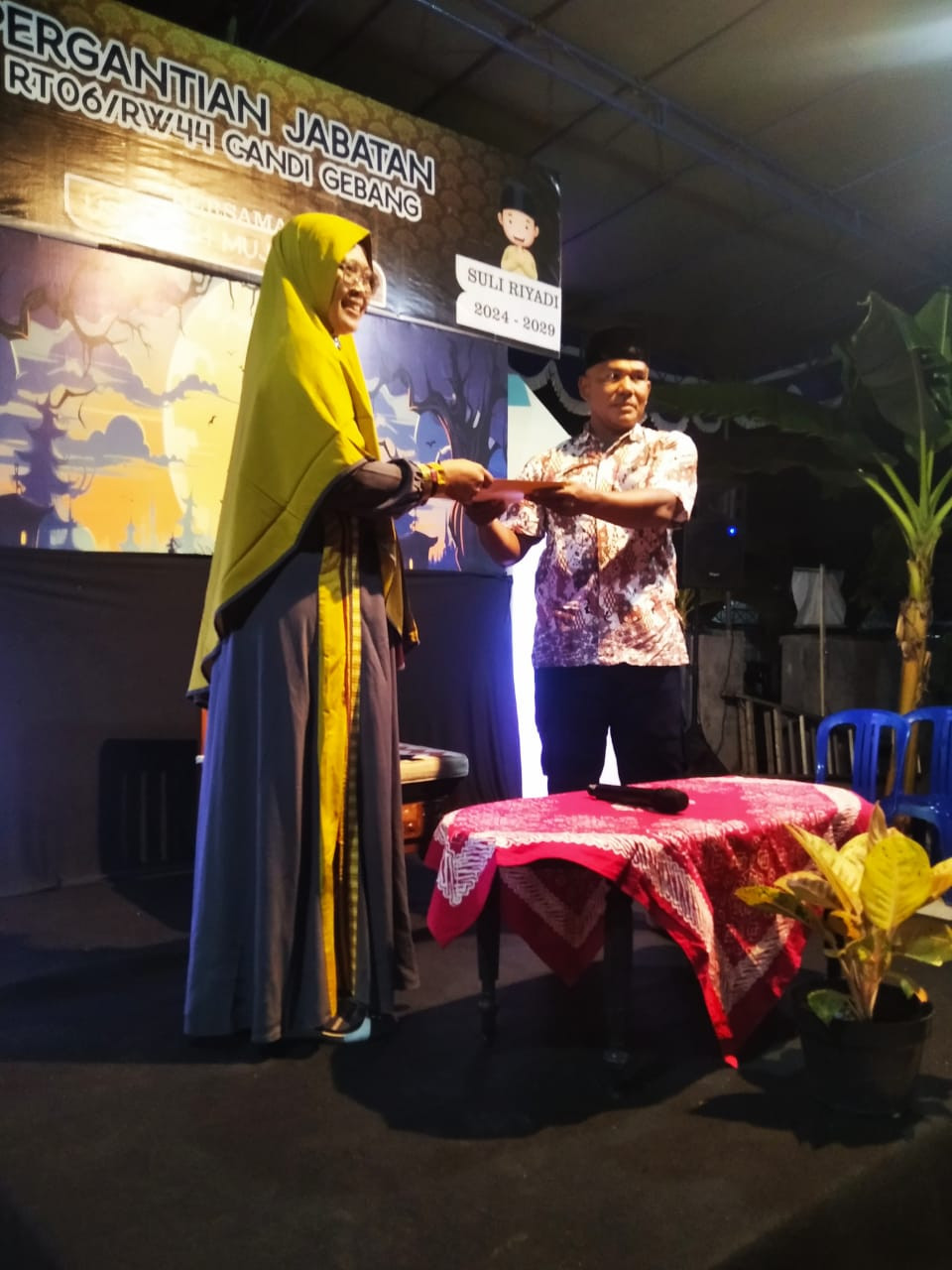 Kegiatan Sertijab RT 06 di gebang jetis