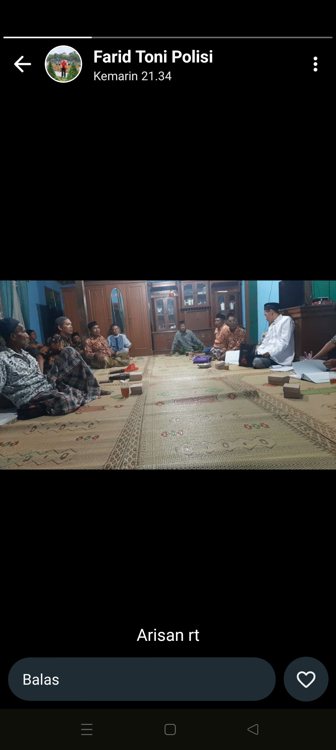 Kegiatan arisan dan kumpul warga RT 05 gebang jetis