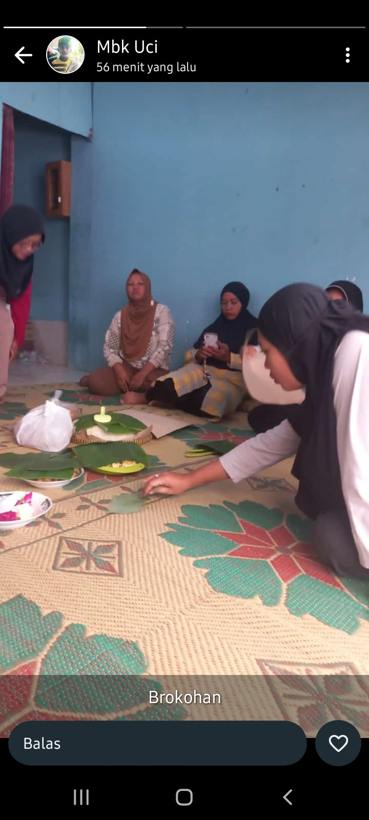 Brokohan kelahiran bayi di.dusun Gondanglegi