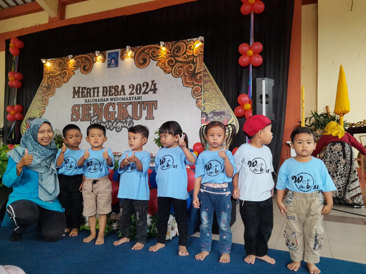 Paud SPS Mukti Mulia Bakungan mengikuti Gebyar Paud di kalurahan Wedomartani