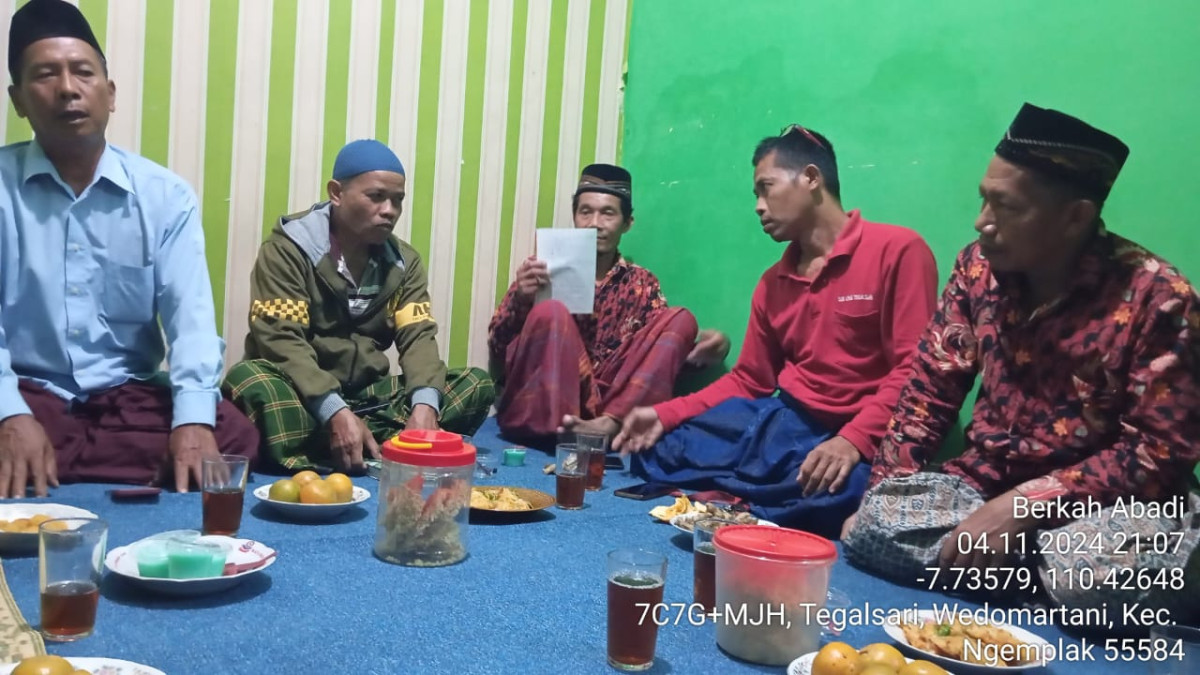 Pertemuan rutin sup -LPMKAL Padukuhan Tegalsari
