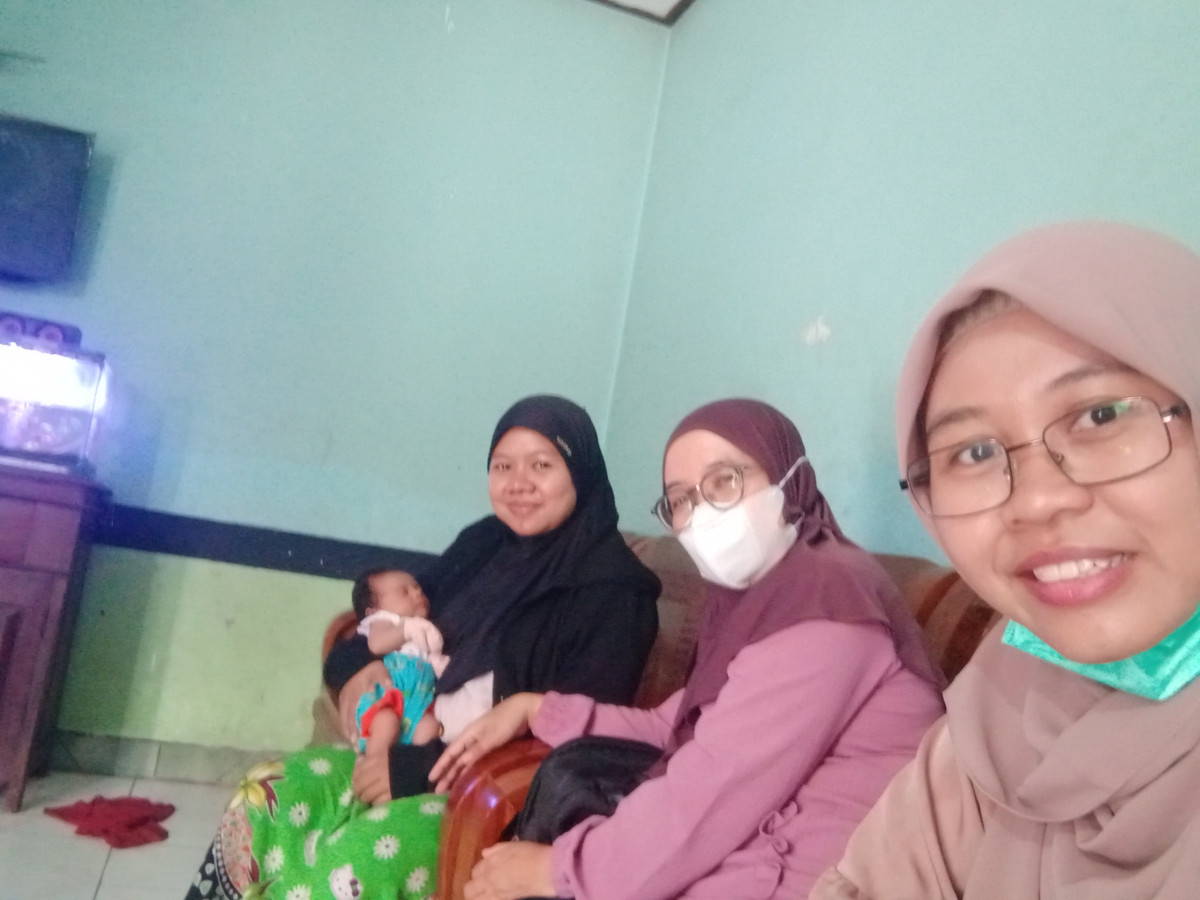 Kunjungan ibu Nifas Dan Bayi lahir oleh kader krajan