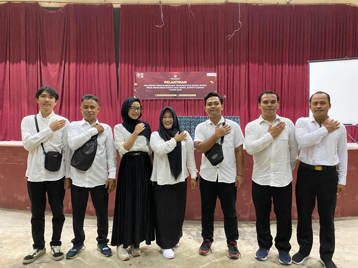 Pelantikan KPPS Pilkada  se  Wedomartani ( TPS 31 Padukuhan Malangrejo)