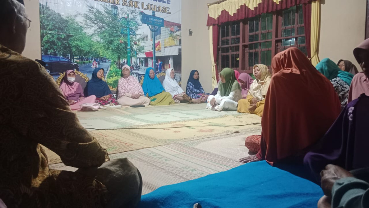 Pengajian dan mujahadah rutin malam selasa padukuhan tonggalan