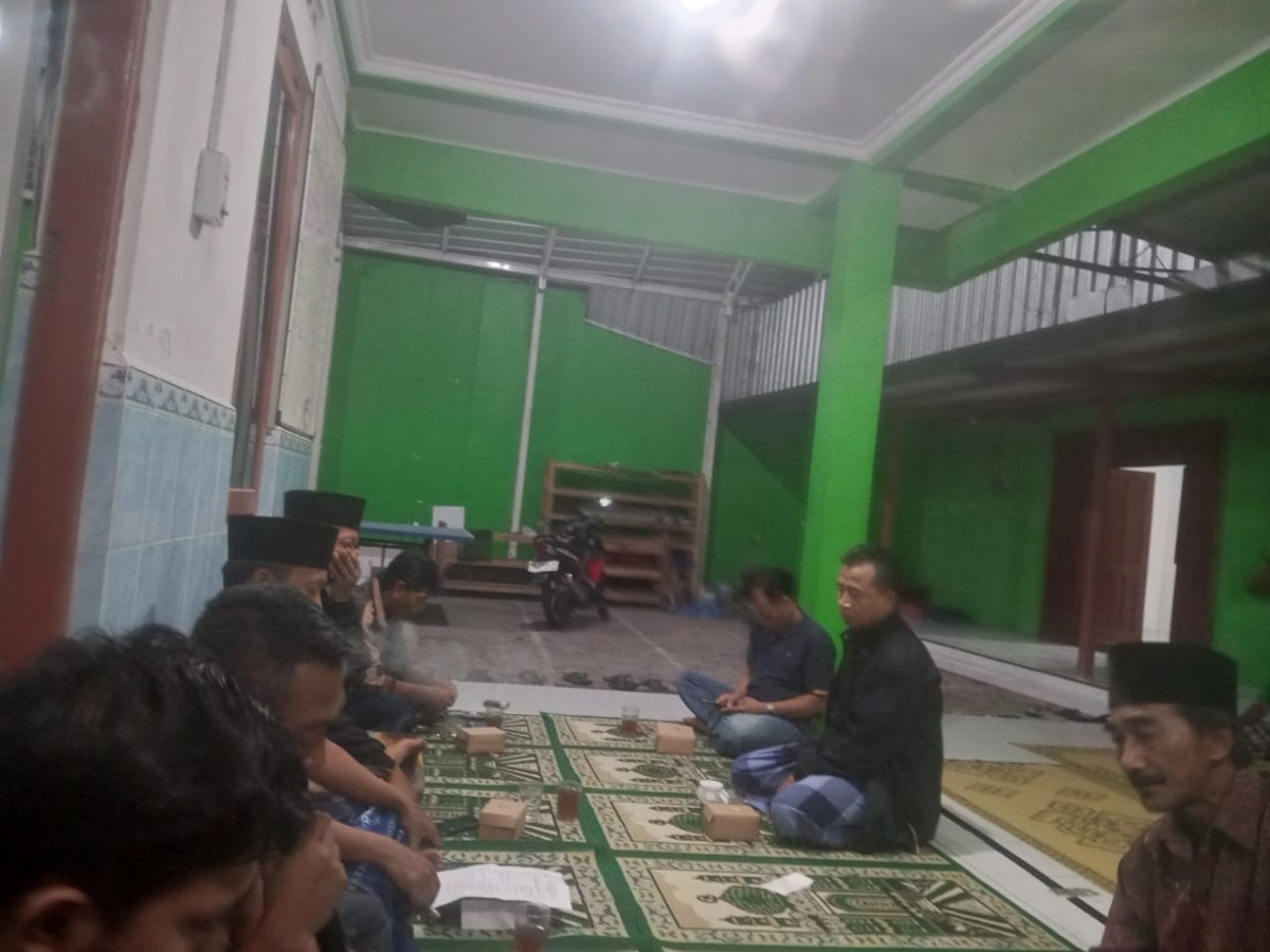 Musawarah peringatan isro' Mi'roj Nabi Muhammad SAW di mushola al huda padukuhan malangrejo