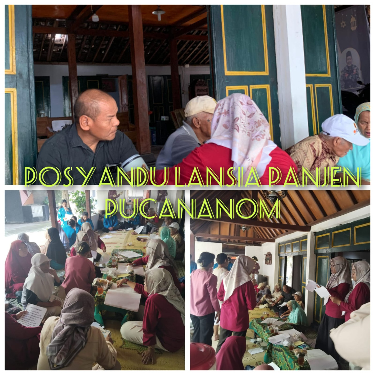 Posyandu lansia oleh warga pucanganom
