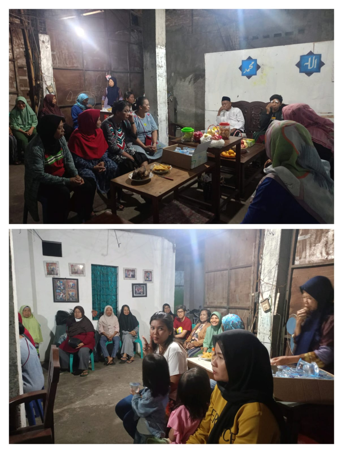 Menjenguk tetangga sakit oleh warga pucanganom